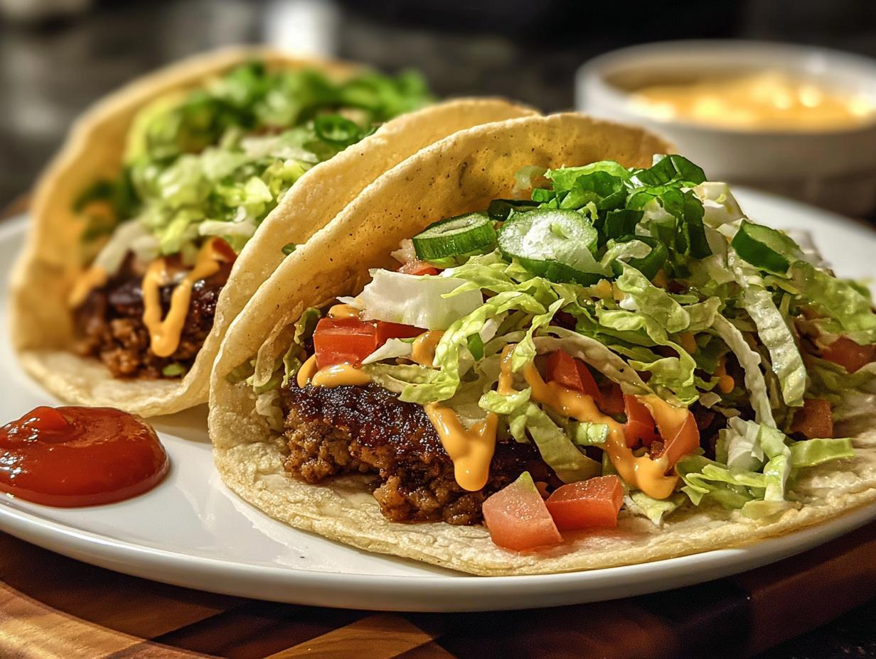 Tempting Smash Burger Tacos: 10 Min Magic