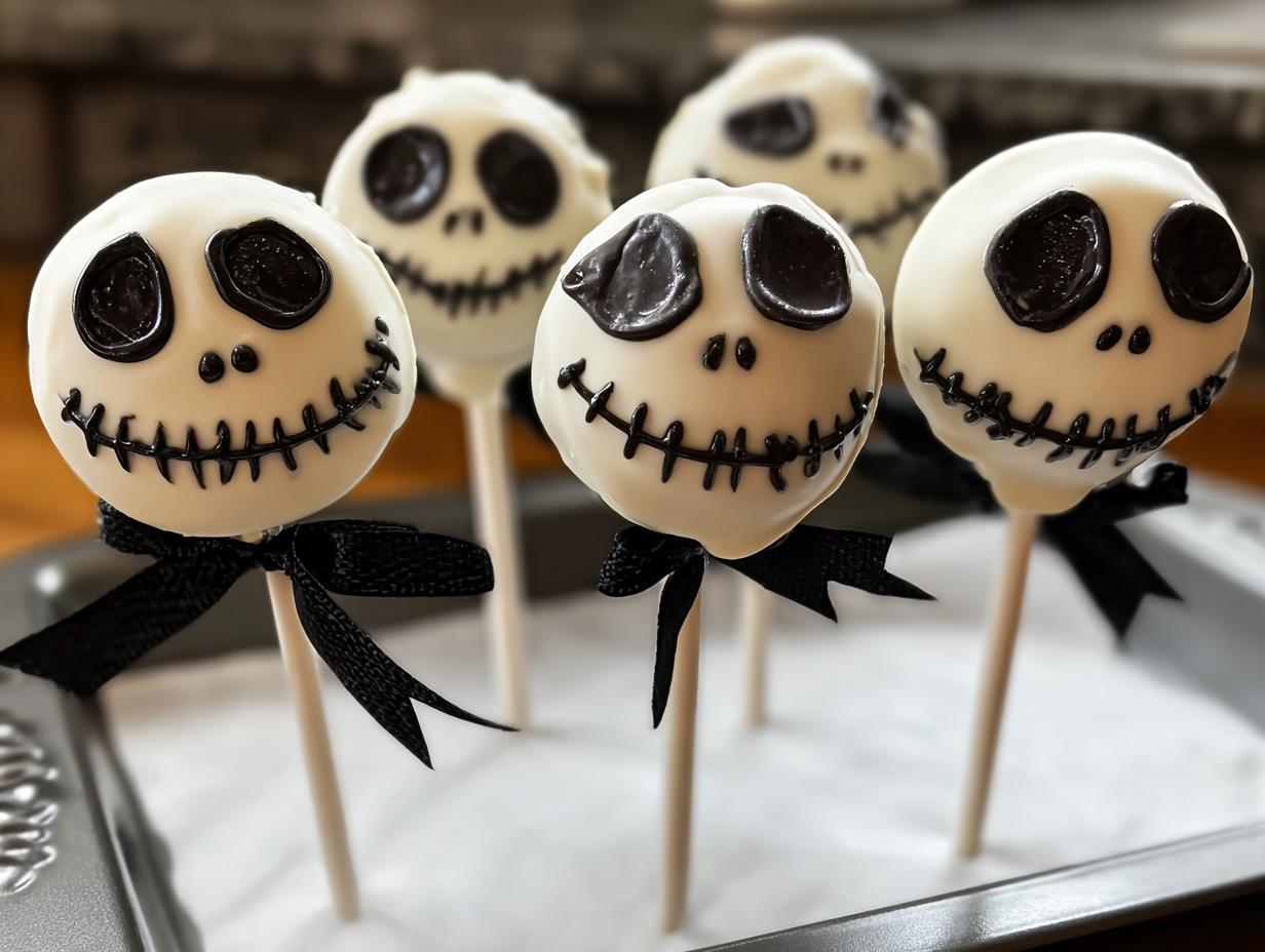 Jack Skellington Oreo Pops: 15 Minute Fright - Jack Skellington Oreo Pops - additional detail