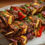 Layered Tortilla Kebab Skewers