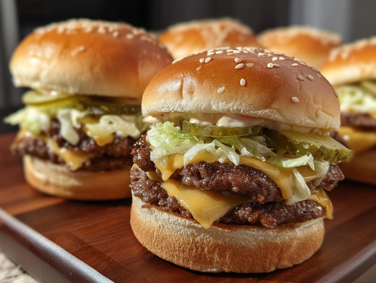 Mini Big Mac Cheeseburgers: Impressive 30-Min Recipe - Mini Big Mac Cheeseburgers - additional detail