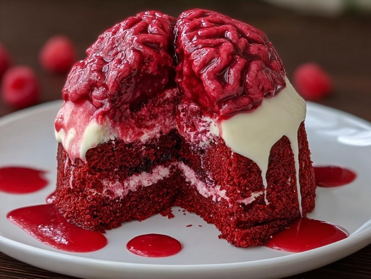 Moist Red Velvet Brain: Terrific 1-Hour Treat - Moist Red Velvet Brain - additional detail