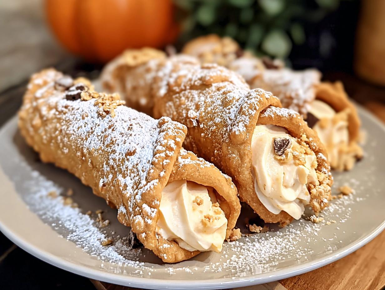 Pumpkin Cannoli: Creamy Fall Treat 12 Ways - Pumpkin Cannoli - additional detail