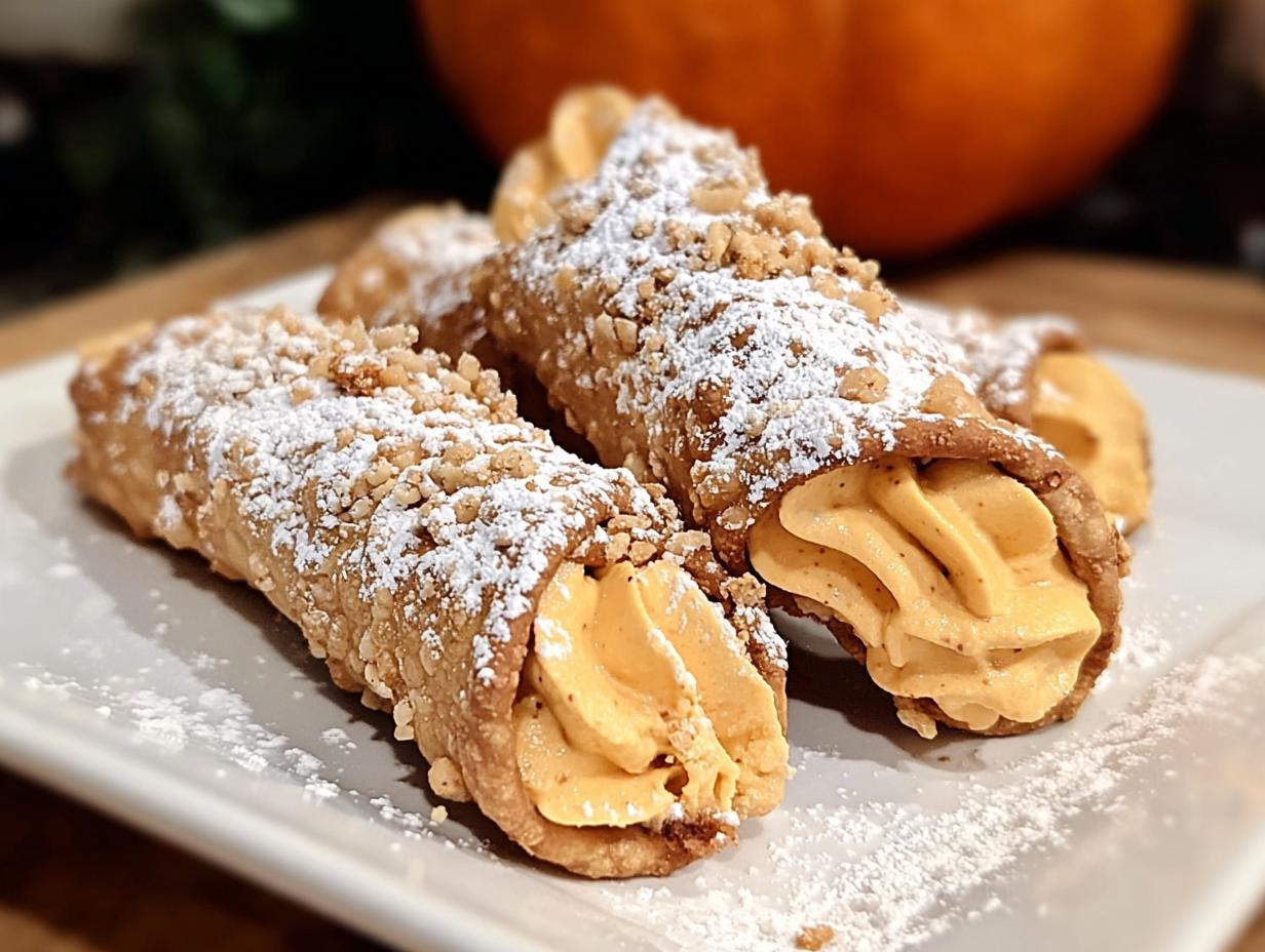 Pumpkin Cannoli: Creamy Fall Treat 12 Ways - Pumpkin Cannoli - additional detail