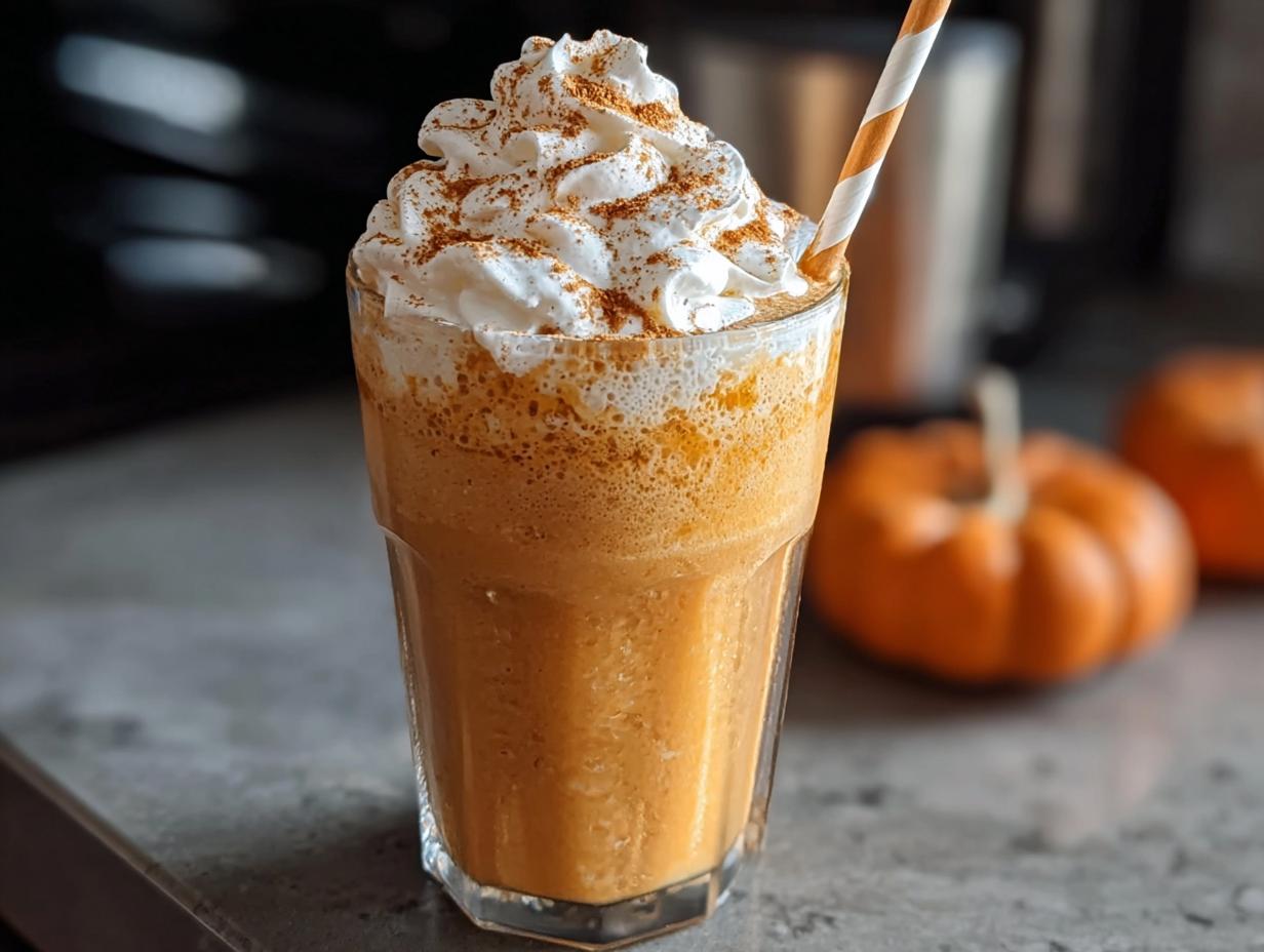 Impressive Pumpkin Spice Frappe 1-Minute Recipe - Pumpkin Spice Frappe - additional detail