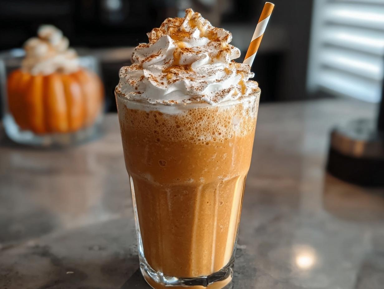 AMAZING Pumpkin Spice Frappe 1-Minute Recipe