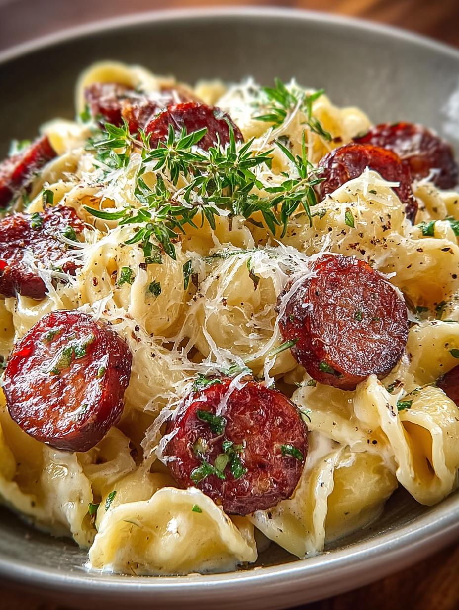 Smoked Sausage Alfredo Pasta: 7 Creamy Delights to Savor 3 Smoked Sausage Alfredo Pasta: 7 Creamy Delights to Savor - Smoked Sausage Alfredo Pasta - additional detail